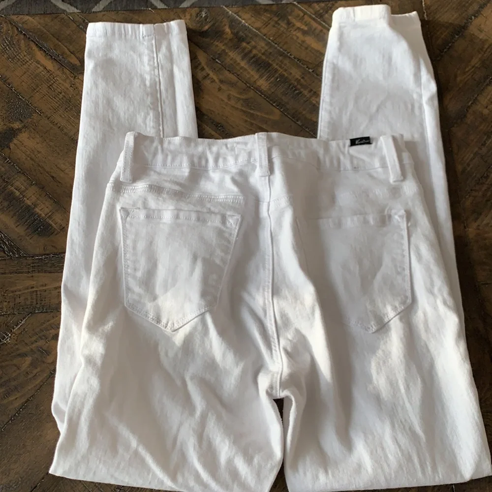 KanCan high rise button fly distressed jeans